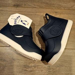 New with tags Butler Rockhopper Over Shoe Toddler Rubber Boots Rain Blue